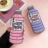 3D Cartoon Water Bottle Case for iPhone